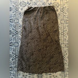 Cheetah mid length skirt